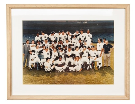 1980 New York Yankees Framed Outtake Team Photo